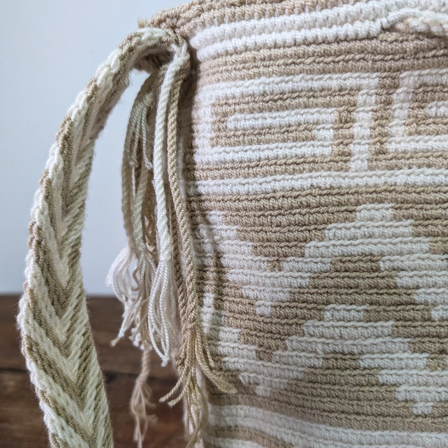 Beige Wayuu Mochila