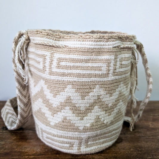 Beige Wayuu Mochila